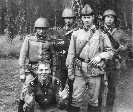 Cидит - В. Величко, стоят: слева направо В. Нигорица, А. Богданов, А. Фролов, Д. Мысов, июнь 1984 г.