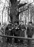 Подполковник Демьянов и капитан Варфоломеев с немецкими коллегами